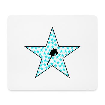 Hobby Horse Sterne im Stern - Mousepad (Querformat) - Weiß - Vorne