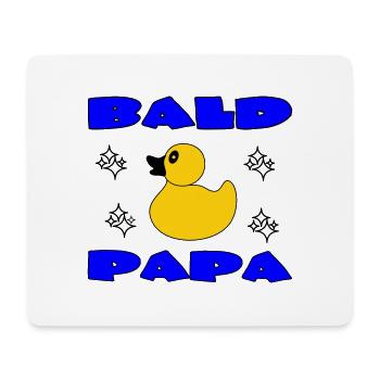 BALD PAPA - Mouse Pad (horizontal) - white - Front