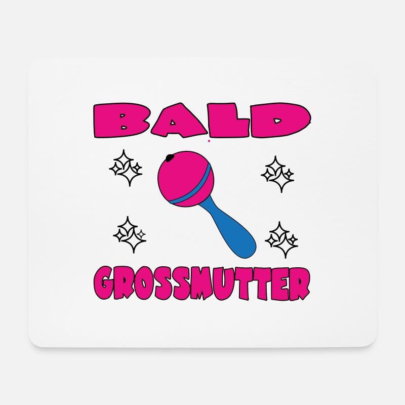 BALD GROSSMUTTER - Mouse Pad (horizontal) - white