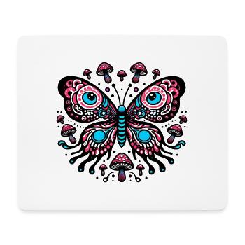 Vibrant Comic Butterfly - Mouse Pad (horizontal) - white - Front