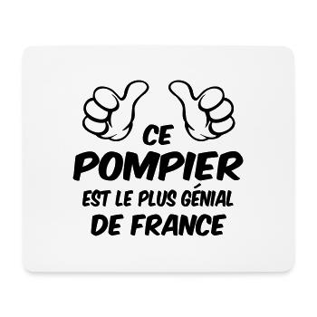 MEILLEUR POMPIER - Tapis de souris (format paysage) - blanc - Devant