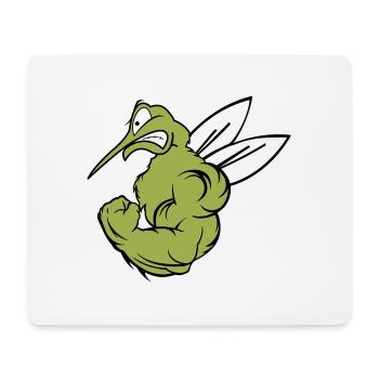 starke mücke 02 - Mousepad (Querformat) - Weiß - Vorne