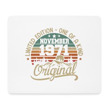 Retro November - November 1971 Geburtstagsgeschenk - Mousepad (Querformat) - Weiß - Vorne