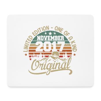 Retro November - November 2017 Geburtstagsgeschenk - Mousepad (Querformat) - Weiß - Vorne