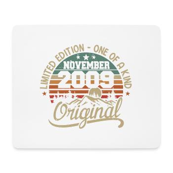 Retro November - November 2009 Geburtstagsgeschenk - Mousepad (Querformat) - Weiß - Vorne