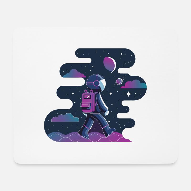 Himmlischer Wanderer - Mousepad (Querformat) - Weiß