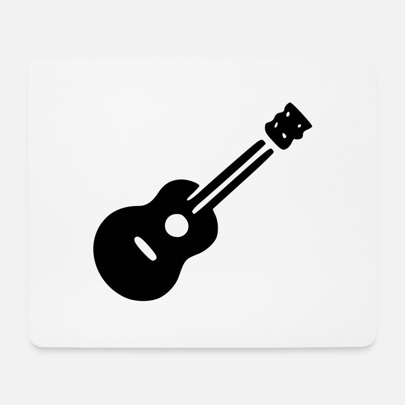 Gitarre - Mousepad (Querformat) - Weiß