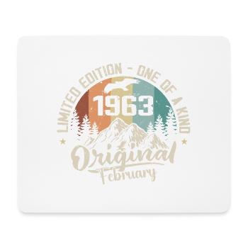 February 1963 - Cadeau Février 1963 - Tapis de souris (format paysage) - blanc - Devant