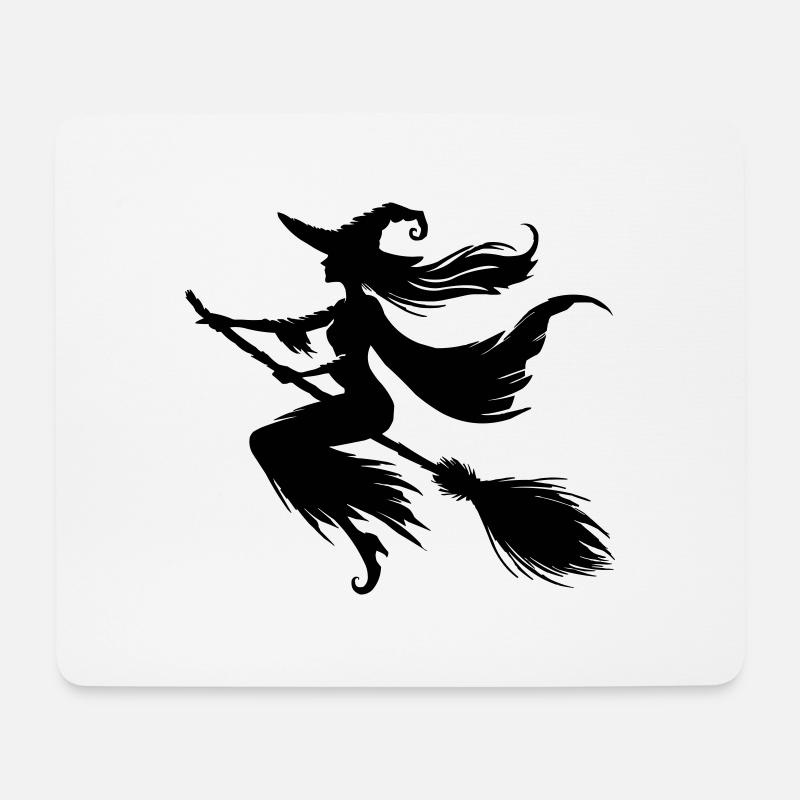hexe - Mousepad (Querformat) - Weiß