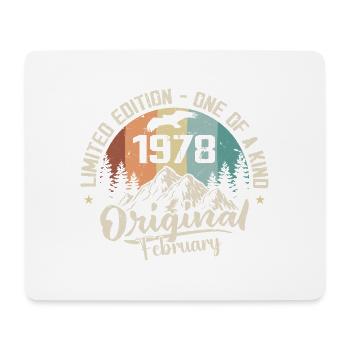 Februar 1978 - Februar 1978 Geschenk - Mousepad (Querformat) - Weiß - Vorne