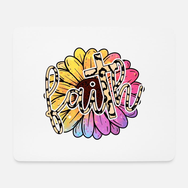 Glaube - Mousepad (Querformat) - Weiß