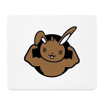 Bunny Bodybuilder Gym Muscles Fort Fitness Biceps - Tapis de souris (format paysage) - blanc - Devant