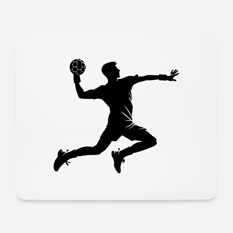 handball - Mousepad (Querformat) - Weiß