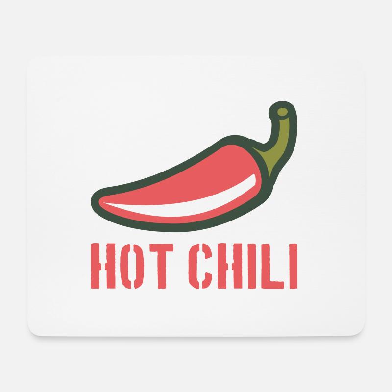 Chili Hot Chili - Mousepad (Querformat) - Weiß