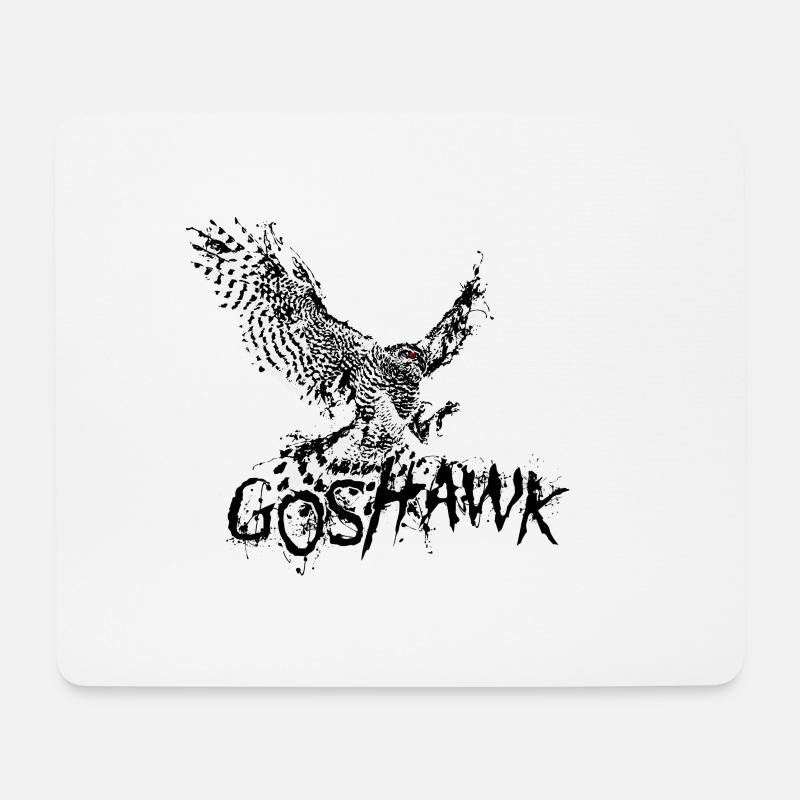 Habicht Greifvogel Goshawk - Mousepad (Querformat) - Weiß