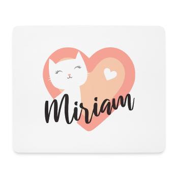 Miriam Surname First Name Kitten - Mouse Pad (horizontal) - white - Front