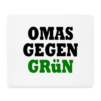 Omas gegen grün - Mousepad (Querformat) - Weiß - Vorne
