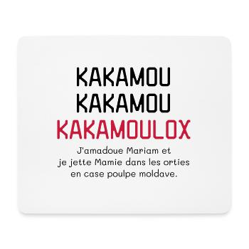 Kamoulox ! Humour - Drôle - Parodie - Loufoque - Tapis de souris (format paysage) - blanc - Devant