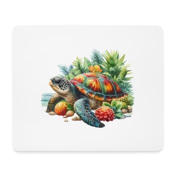 Turtle, Water Turtle, Sea, Earth Day, Nature - Mouse Pad (horizontal) - white - Front