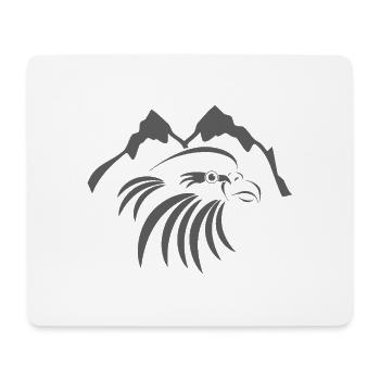 Adler_001a - Mousepad (Querformat) - Weiß - Vorne