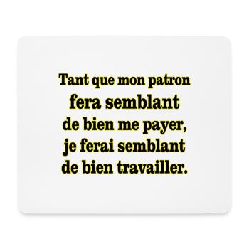 Arbeit zu tun - Mousepad (Querformat) - Weiß - Vorne