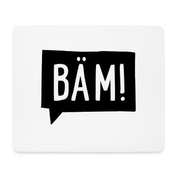 bäm - Mousepad (Querformat) - Weiß - Vorne