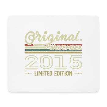 Novembre 2015 - Cadeau Anniversaire Novembre 2015 - Tapis de souris (format paysage) - blanc - Devant