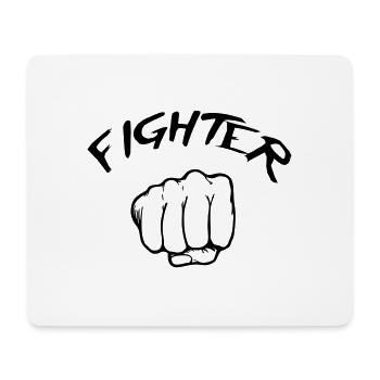 Combattant - Fighter - Tapis de souris (format paysage) - blanc - Devant