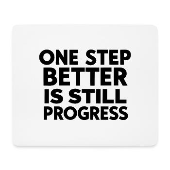 Lebendiges geometrisches abstraktes Muster - Mousepad (Querformat) - Weiß - Vorne