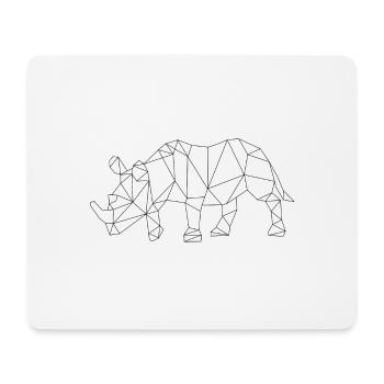 Rhinoceros - Mouse Pad (horizontal) - white - Front
