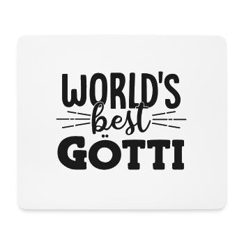 Bester Götti der Welt Patenonkel Schweiz Taufgötti - Mousepad (Querformat) - Weiß - Vorne