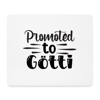 Befördert zum Götti Patenonkel Schweiz Taufpate - Mousepad (Querformat) - Weiß - Vorne