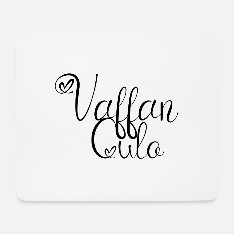 Vaffan Noir - Tapis de souris (format paysage) - blanc