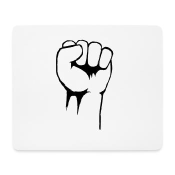 Fist - Mouse Pad (horizontal) - white - Front