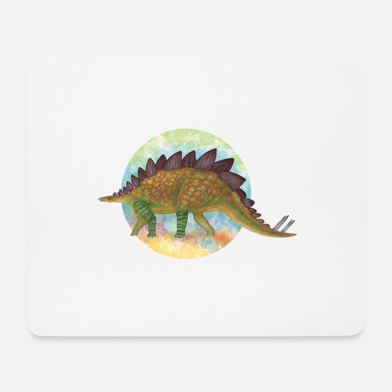 Covered Dinosaurs - Mouse Pad (horizontal) - white