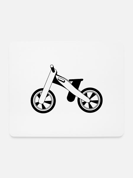 Laufrad Kinderfahrrad Kinderrad Farbe Wählbar - Mousepad (Querformat) - Weiß