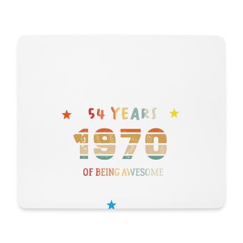 Awesome Since January 1970 Vintage 54 Year Old Birthday - Mouse Pad (horizontal) - white - Front