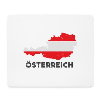 Österreich - Mousepad (Querformat) - Weiß - Vorne
