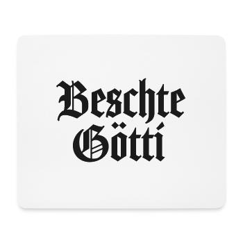 Beschte Götti uf da Welt bescht Götti Schweiz - Mousepad (Querformat) - Weiß - Vorne