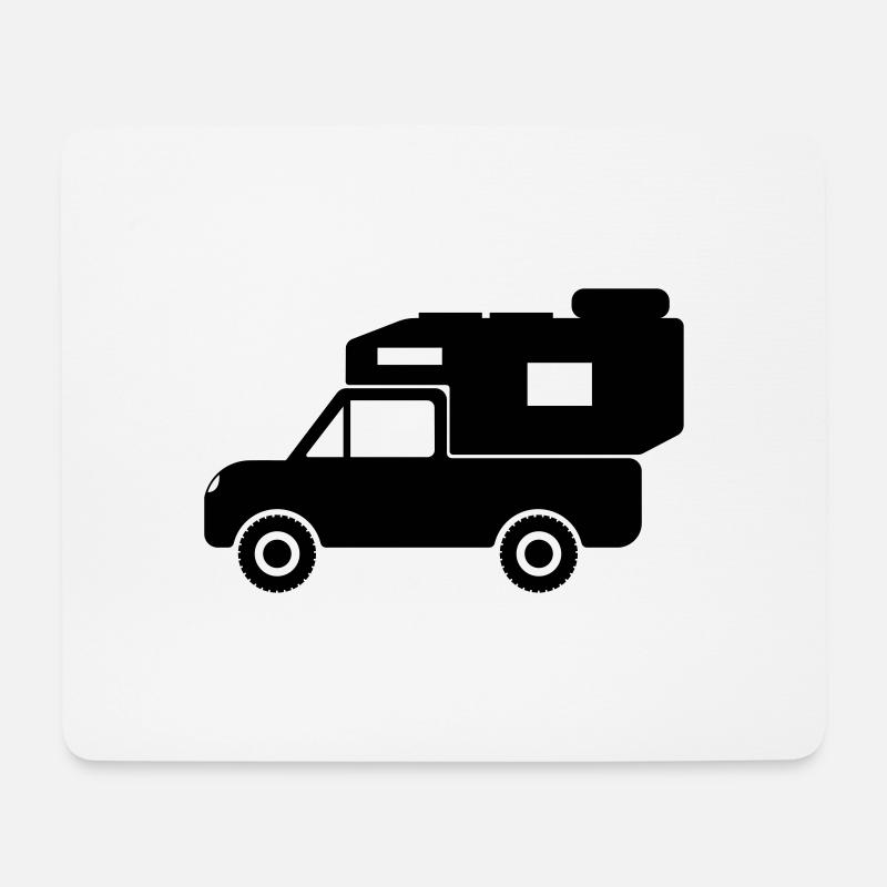 Pickup Camper Wohnkabine Absetzkabine Wohnmobil - Mousepad (Querformat) - Weiß