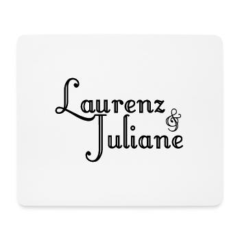 Laurenz and Juliane - Mouse Pad (horizontal) - white - Front