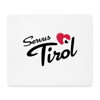 Servus Tyrol avec le coeur - Tapis de souris (format paysage) - blanc - Devant