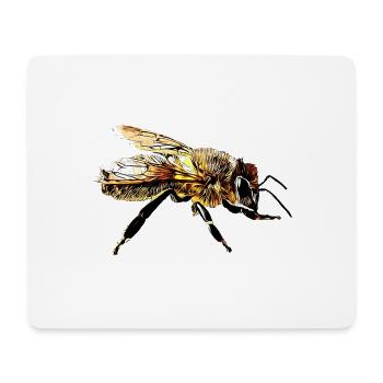 Biene - Mousepad (Querformat) - Weiß - Vorne