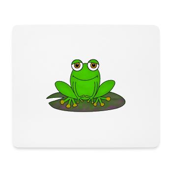 Frosch - Mousepad (Querformat) - Weiß - Vorne
