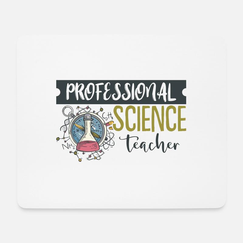 Professeur de science - Tapis de souris (format paysage) - blanc