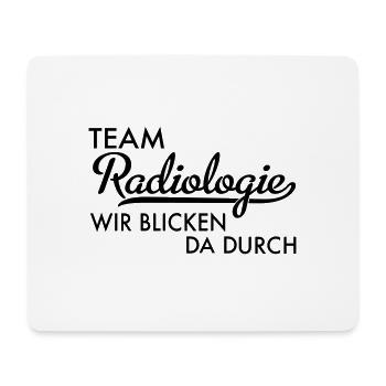 team radiologie - Mousepad (Querformat) - Weiß - Vorne