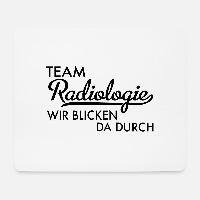 team radiologie - Mousepad (Querformat) - Weiß