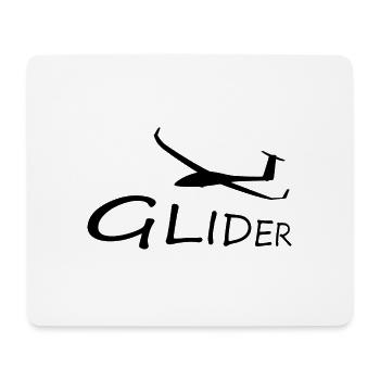 Segelflieger Segelflugzeug - Mousepad (Querformat) - Weiß - Vorne