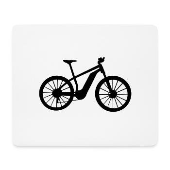 Ebike battery bike bike cyclist e-bike - Mouse Pad (horizontal) - white - Front