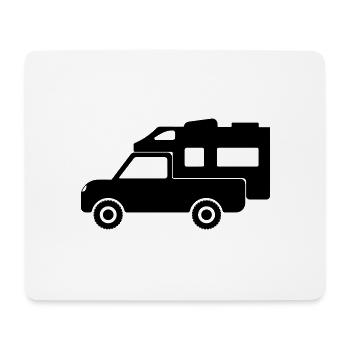 Pickup Residential Cabin Settling Cabin Camper Camper - Mouse Pad (horizontal) - white - Front